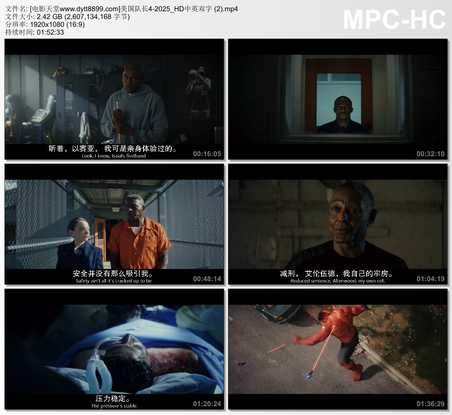 2025年美国科幻片《美国队长4》HD中英双字